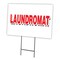 Signmission Laundromat Yard Sign & Stake outdoor plastic coroplast window, C-1216-DS-Laundromat C-1216-DS-Laundromat - alternate 1